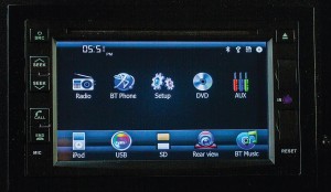 The REI Double DIN touchscreen radio/DVD player now accommodates the back-up camera as a standard feature.