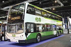A Go Transit Enviro500 visited a recent exhibition in Dubai and created great interest.