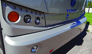 The Temsa TS 45 delivers on curb appeal.