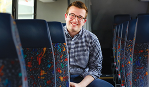 Bridj is the brainchild of transportation entrepreneur Matthew George. He built his first college bus company in his dorm room for students headed home on school vacations, an exercise that now serves nearly 40 schools and generates $1 million a year in revenue under the name of BreakShuttle.