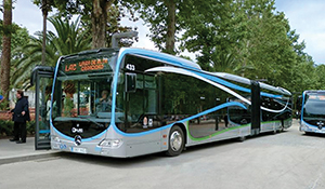 One of 15 CapaCity BRT buses delivered in July to Granada, Spain.