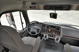 The M2 Vista features a driver-friendly cockpit and dash.