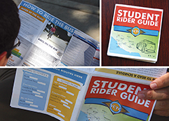 The VCTC Teen Council developed a “Student Rider Guide,” providing information regarding transit options to and from educational institutions and popular youth destinations.