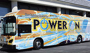 AVTA’s bus traveled a total of 240 miles before its first battery charge.
