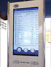 The CHK interactive kiosk works best for riders with time to explore their options.