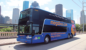  The megabus.com double-decker coaches are cost and fuel efficient.