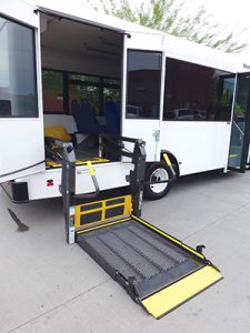 Driver Donnell Adams noted the solid installation and quietness of the Braun wheelchair lift. 
