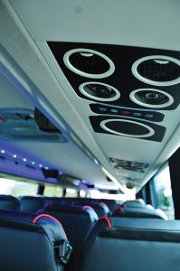 New passenger overhead multisets provide air and adjustable LED reading lights.