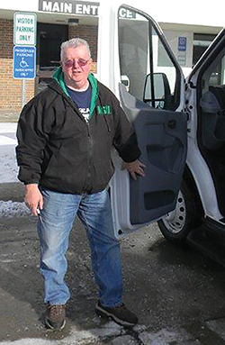 SMART’s Robert Nieman found the Ford Transit by Mobility Transportation Services ideal for small town bus rivers.