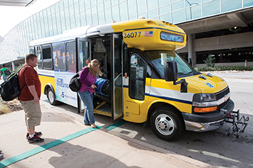 DART customers are commenting on the vehicles’ convenience and comfort, and the fact that the neighborhood-friendly ARBOC buses fit better in their travel environment.