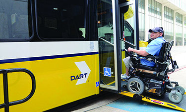 ARBOC’s small low-floor bus provides all passengers faster, safer easy-on, easy-off access.