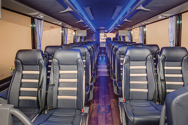 The 38-passenger TEMSA coaches are among the most utilized vehicles in Royal Excursion’s fleet.