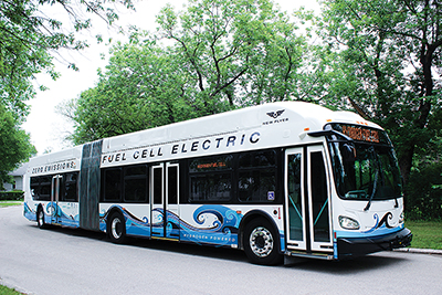 New Flyer’s Xcelsior® 60-foot hydrogen fuel cell-electric bus