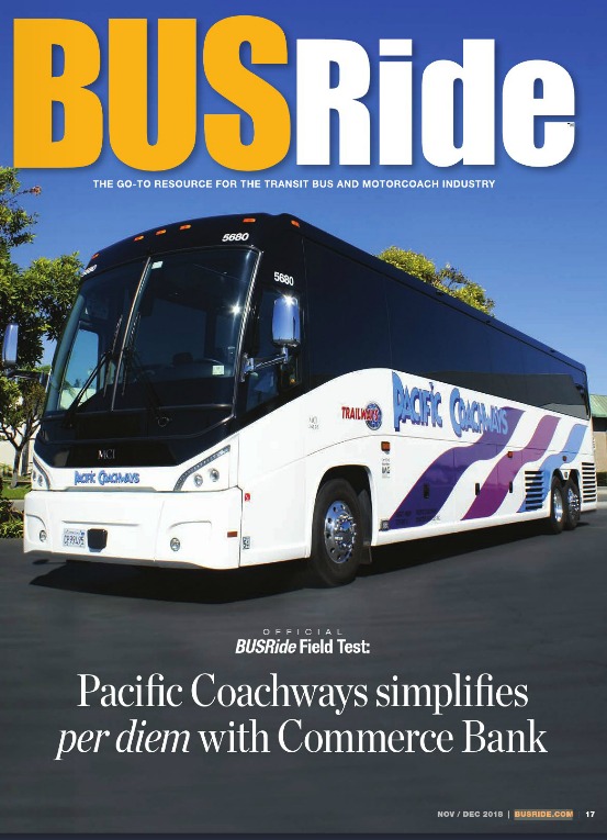 Pacific Coachways simplifies per diem with Commerce Bank