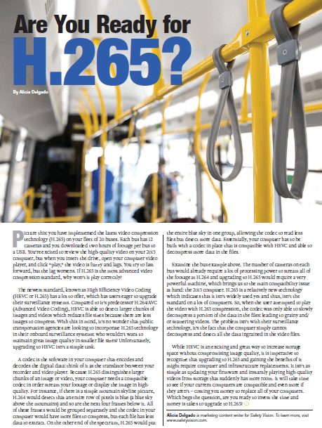 Are you ready for H.265?