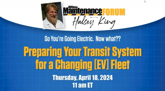 Preparing Your Transit System for a Changing [EV] Fleet